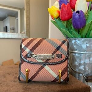 Burberry *Blue Label* compact trifold wallet